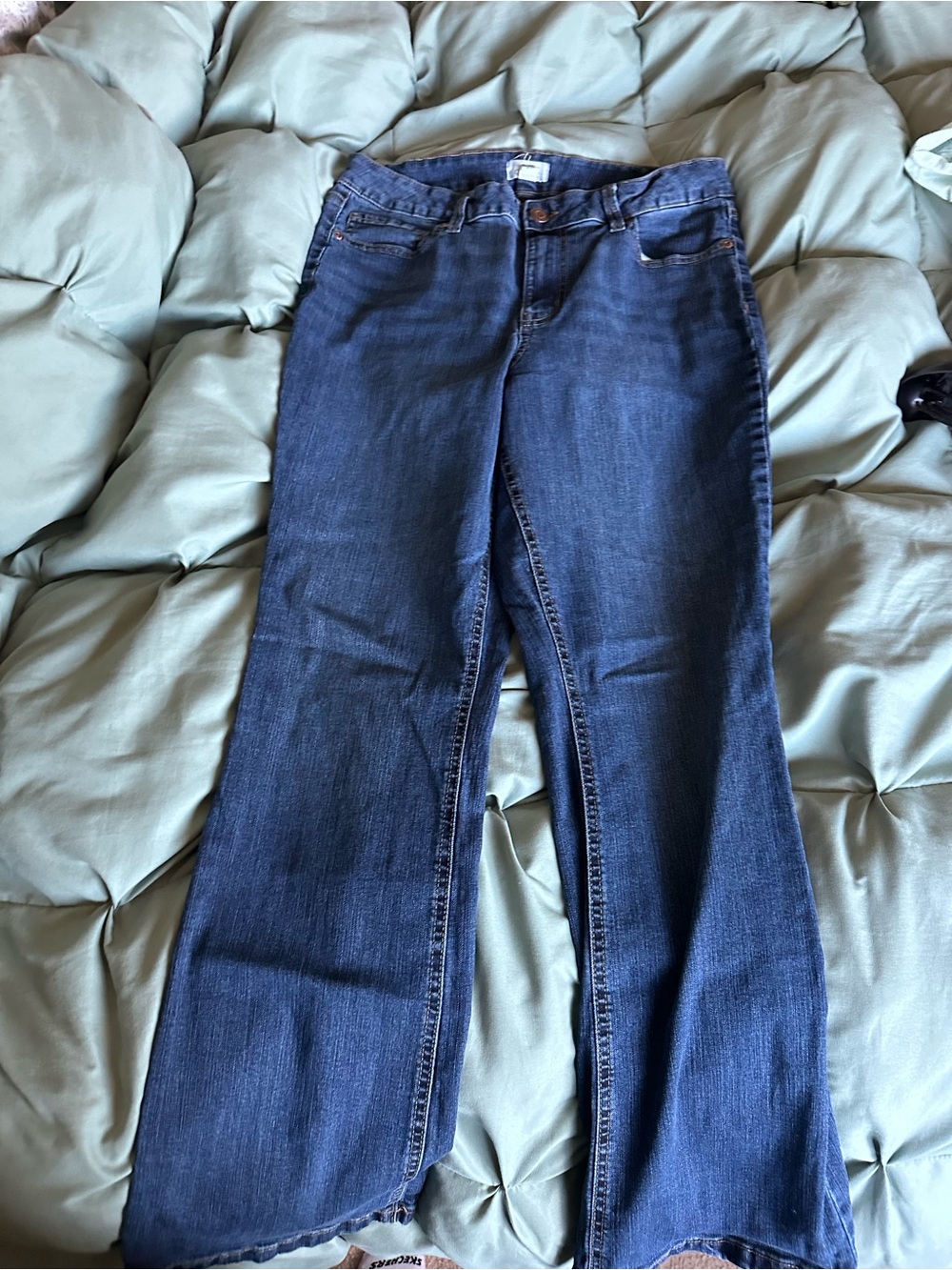 Classic Boot-Cut Women's Jeans in Dark Blue